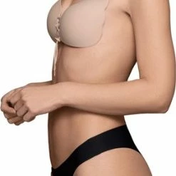 Bye Bra Lace-It Bh, Zelfklevende Bh, Push-Up Bh, Plak BH Vetersluiting, Strapless En Backless Bh, Cup A-E, Beige, C -Badmode Winkel 285x840