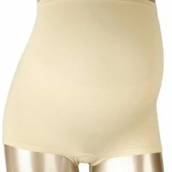 Mamsy Seamless Zwangerschaps BOXERSHORTS Met Shapewear Effect (beige XL/XXL -Badmode Winkel 306x840