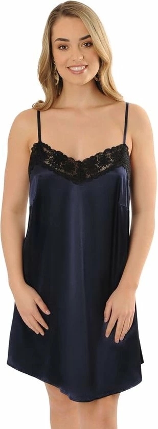 SAPPH - Solaine Satin Slipdress Blauw - Maat L - Blauw - Dames 5 SAPPH - Solaine Satin Slipdress Blauw - Maat L - Blauw - Dames - Afbeelding 3