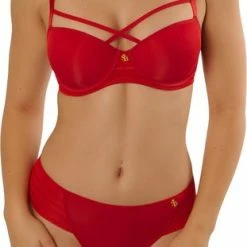 SAPPH - Rosie Voorgevormde BH Rood - Maat 90E - Rood - Met Beugel - Dames -Badmode Winkel 311x840