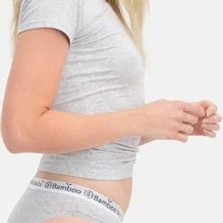 Bamboo Basics - Slips Yara (3-pack) Dames - Light Grey Melange - L -Badmode Winkel 331x840 1