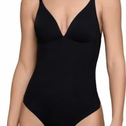 Bye Bra Corrigerende String Bodysuit, Zonder Beugel, Stevige Correctie, Shapewear String Body, Zwart, XL -Badmode Winkel 332x840 1
