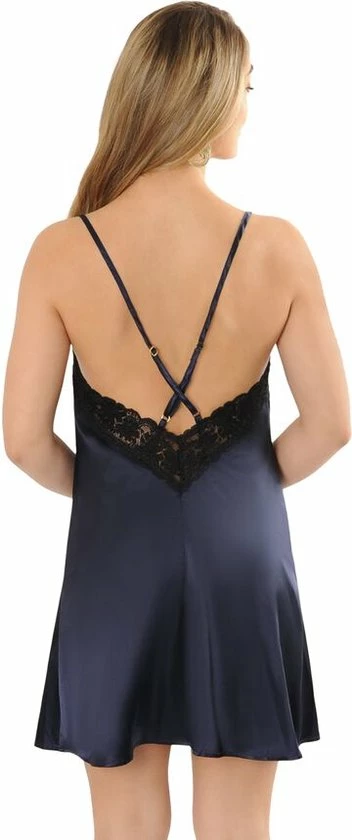 SAPPH - Solaine Satin Slipdress Blauw - Maat L - Blauw - Dames 6 SAPPH - Solaine Satin Slipdress Blauw - Maat L - Blauw - Dames - Afbeelding 4