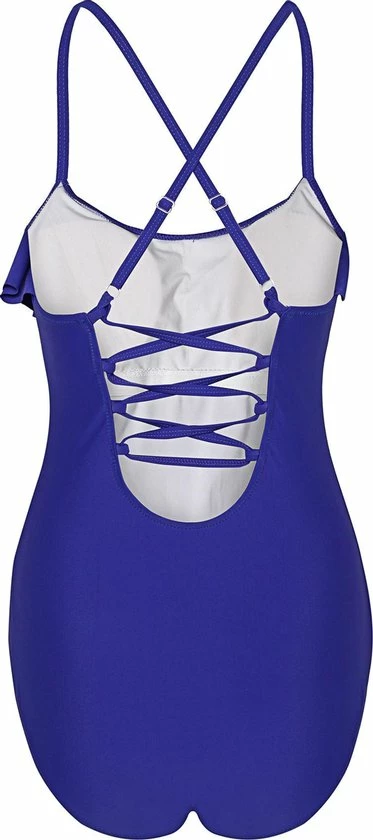 La V Badpak Dames Met Een Volante Voorkant - Violet Blauw - L (Valt Klein) 4 La V Badpak Dames Met Een Volante Voorkant - Violet Blauw - L (Valt Klein) - Afbeelding 2