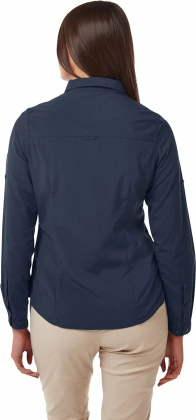 Craghoppers - UV Blouse Voor Vrouwen - Lange Mouwen - Bardo - Blauw - Maat S (38) 8 Craghoppers - UV Blouse Voor Vrouwen - Lange Mouwen - Bardo - Blauw - Maat S (38) - Afbeelding 6