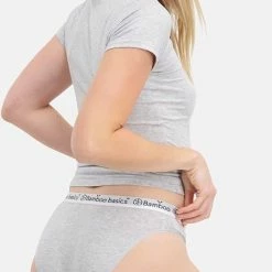 Bamboo Basics - Slips Yara (3-pack) Dames - Light Grey Melange - L -Badmode Winkel 415x840 3