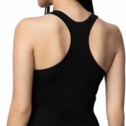 3 Pack Dames Halterhemd - Donex - Katoen - Zwart - Maat L