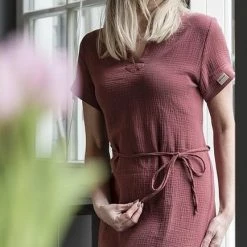 Knit Factory Indy Dames Jurk - Tuniek - Stone Green - L - 100% Biologisch Katoen -Badmode Winkel 434x840 1