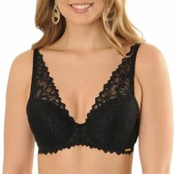 SAPPH - Flora Voorgevormde BH Zwart - Maat 80F - Zwart - Met Beugel - Dames -Badmode Winkel 452x840