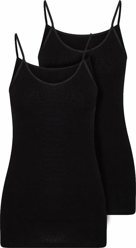 Koelmax Dames Hemd - Spaghetti Band - Zwart - 2 Pack - Maat 48/50 3 Koelmax Dames Hemd - Spaghetti Band - Zwart - 2 Pack - Maat 48/50