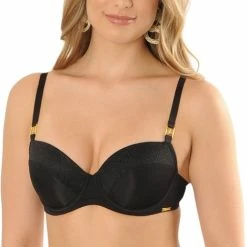 SAPPH - Roma Voorgevormde BH - Maat 80E - Zwart - Met Beugel - Dames -Badmode Winkel 469x840 5