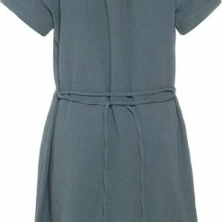 Knit Factory Indy Dames Jurk - Tuniek - Stone Green - L - 100% Biologisch Katoen -Badmode Winkel 484x840