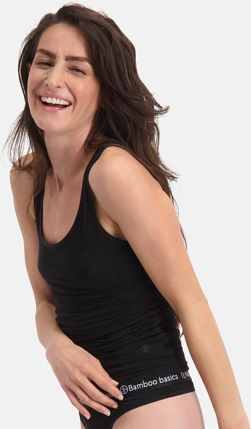 Bamboo Basics - 2-Pack Dames Bamboe Singlets Anna – Zwart - S 6 Bamboo Basics - 2-Pack Dames Bamboe Singlets Anna – Zwart - S - Afbeelding 4
