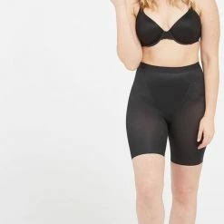 Spanx Thinstincts 2.0 Mid Thigh Short - Zwart- Maat L -Badmode Winkel 494x840