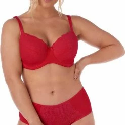 After Eden D Cup & Up After Eden D-cup & Up RECYCLED Slip - Rood - Maat M -Badmode Winkel 496x840