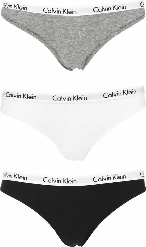 Calvin Klein Dames Slips (3-pack) - Zwart, Wit, Grijs - Maat L 10 Calvin Klein Dames Slips (3-pack) - Zwart, Wit, Grijs - Maat L - Afbeelding 8