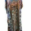 Merkloos Kaftan Met Steentjes Extra Lang Onesize 42-50 Turqoise/blauw/bruin -Badmode Winkel 515x840 2