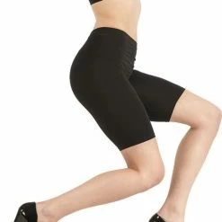 Marianne Dames Short Seamless Lange Pijp Met Comfort Waistband - Zwart - Maat 36/40