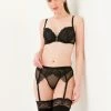 Merkloos Zoë Lingerie Sexy Setje Voorgevormde Beugel Bh 4-Delige – Black Friday SALE - ZWART - Maat 80B -Badmode Winkel 545x840 4