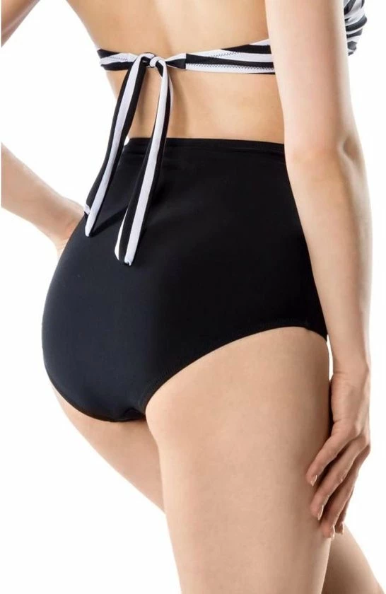 Belsira Bikinibroekje -S- Vintage Zwart/Wit 5 Belsira Bikinibroekje -S- Vintage Zwart/Wit - Afbeelding 3