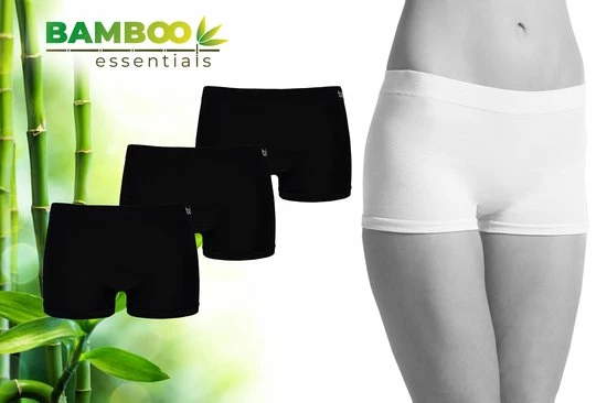 Bamboo Essentials - Naadloos Ondergoed Dames - Bamboe - 3 Stuks - Hipster Dames - Zwart - L - Boxershort Dames - Lingerie - Onderbroeken Dames - Dames Slips -Sloggi Ondergoed Dames 3 Bamboo Essentials - Naadloos Ondergoed Dames - Bamboe - 3 Stuks - Hipster Dames - Zwart - L - Boxershort Dames - Lingerie - Onderbroeken Dames - Dames Slips -Sloggi Ondergoed Dames