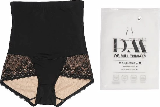 De Millennials - Shapewear Voor Billen,buik En Benen Zwart M | Corrigerend Ondergoed | Seamless Ondergoed | Dames |Afslankbroek |High Waist Ondergoed |Ultradun |Tummy Control |Lace 9 De Millennials - Shapewear Voor Billen,buik En Benen Zwart M | Corrigerend Ondergoed | Seamless Ondergoed | Dames |Afslankbroek |High Waist Ondergoed |Ultradun |Tummy Control |Lace - Afbeelding 7