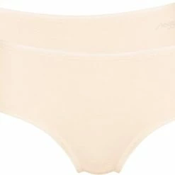 Sloggi Dames Basic Midi GO Organische Slip 2-pack - Creme - M