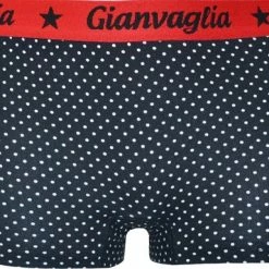 Dames Boxershorts Gianvaglia 3 Pack Stippel Zwart/rood XXL