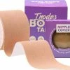 Inodes Boob Tape 5 Meter (5,0 Cm Breed) - Beige - Plak BH - Strapless BH Inclusief Herbruikbare Tepelcovers