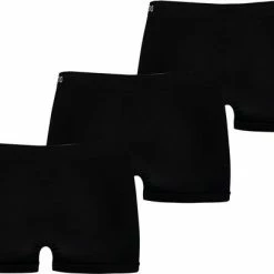 Apollo Dames Boxershort Kort Seamless Bamboo Zwart L 3 Stuks -Badmode Winkel 550x408 2