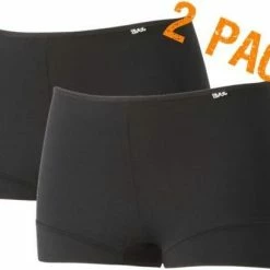 Avet | Dames Boxershorts | Microvezel | Maat XXL | Zwart | 2-Pack