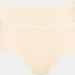 Sloggi Dames Basic Midi GO Organische Slip 2-pack - Creme - M -Badmode Winkel 550x424 1