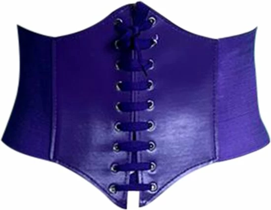 FIFO Effen Unisex Dames Korset, Elegante, Esthetisch, Paars 3 FIFO Effen Unisex Dames Korset, Elegante, Esthetisch, Paars