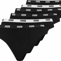 PUMA WOMEN E-COM STRING - Dames Onderbroek - 6-Pack - Maat XL