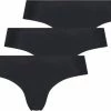 Hunkemöller Brazilian Onderbroek 3-pack Invisible Brasilian - Zwart - Maat XL -Badmode Winkel 550x430 1