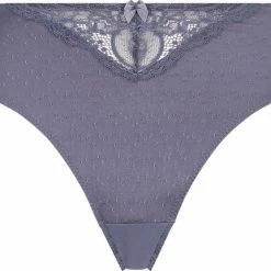 Hunkemöller Dames Lingerie Hoge Slip Sophie - Blauw - Maat XL -Badmode Winkel 550x431 1