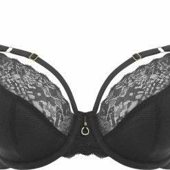Freya TEMPTRESS UW Plunge Bra Vrouwen Beha - BLACK - Maat 75F
