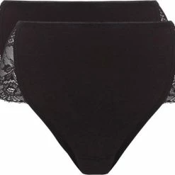 Ten Cate High Tai 2Pack Lace Zwart - Maat XXL