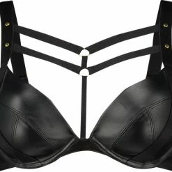 Hunkemöller Dames Lingerie Voorgevormde Push Up Beugel Bh Shadow - Zwart - Maat B75
