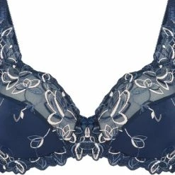 Hunkemöller Dames Lingerie Niet-voorgevormde Beugel Bh Diva - Blauw - Maat E95