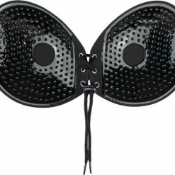 Bye Bra Round Lace-It Plak Beha, Zelfklevende Bh, Push-Up Bh, Plak BH Vetersluiting, Strapless En Backless Beha, Zwart, D -Badmode Winkel 550x460 2