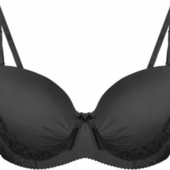 Merkloos Beha Voorgevormd Met Beugel 90C Zwart