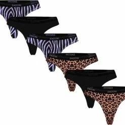 Zaccini 6-pack Dames Strings Mix