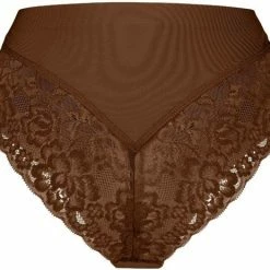 Ten Cate Secrets Lace Women Nuturals High Waist Brazilian (1-pack) - Dames Slip Hoge Taille - Coconut - Maat: XL -Badmode Winkel 550x463 1