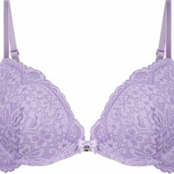 Hunkemöller Dames Lingerie Voorgevormde Push-up Beugel Bh Rose - Paars - Maat A80
