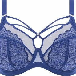 Elomi - Elomi Brianna Plunge BH - Maat 90K - Blauw - Met Beugel - Dames