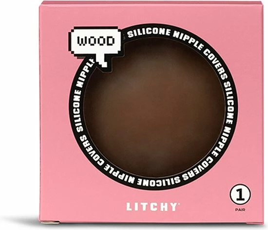 LITCHY - Silicone Nipple Covers - Wood 6 LITCHY - Silicone Nipple Covers - Wood - Afbeelding 4