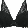 SAPPH - Flora Voorgevormde BH Zwart - Maat 75C - Zwart - Met Beugel - Dames