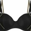 SAPPH - Mistress Voorgevormde BH Zwart - Maat 85F - Goud Zwart - Met Beugel - Dames