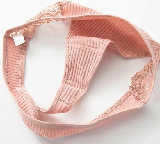 Merkloos Katoenen Dames String Met Sexy En Delicate Kant Op De Taille - Roze & Lichtgroen - Sexy Lingerie - Hoge Kwaliteit Katoenen Slip - Dames Ondergoed - Maat M 7 Merkloos Katoenen Dames String Met Sexy En Delicate Kant Op De Taille - Roze & Lichtgroen - Sexy Lingerie - Hoge Kwaliteit Katoenen Slip - Dames Ondergoed - Maat M - Afbeelding 5